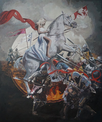 Joanna d’Arc by Janusz Orzechowski, Painting for Sale on Select