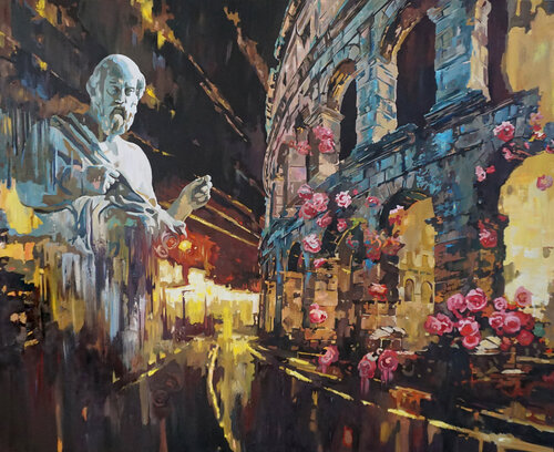 Two hundred and thirty years later by Janusz Orzechowski, Painting for Sale on Select