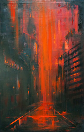 Abstraction IV by Janusz Orzechowski, Painting for Sale on Select