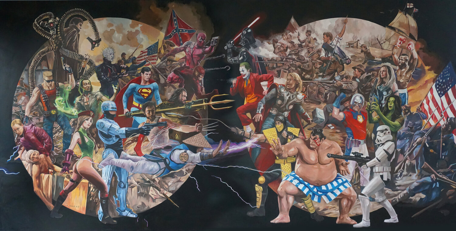 Round 13 Janusz Orzechowski Original painting for sale