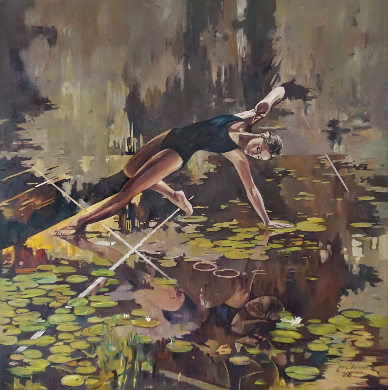 Between Two Worlds Janusz Orzechowski Original painting for sale