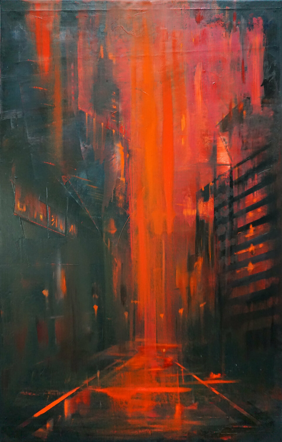Abstraction IV Janusz Orzechowski Original painting for sale