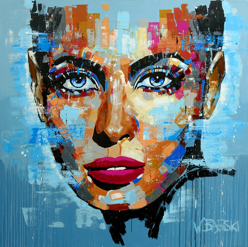 Face 48 by Wojtek Babski, Painting for Sale on Select