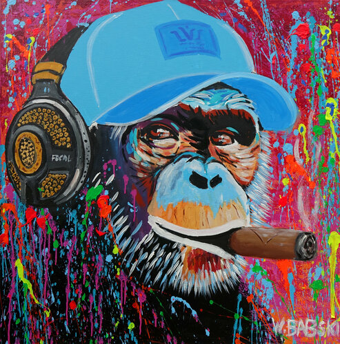 Life is Cool by Wojtek Babski, Painting for Sale on Select
