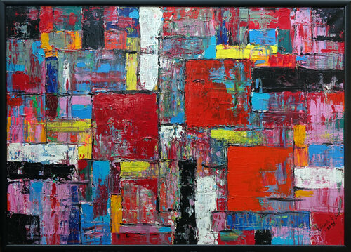 Squares by Wojtek Babski, Painting for Sale on Select