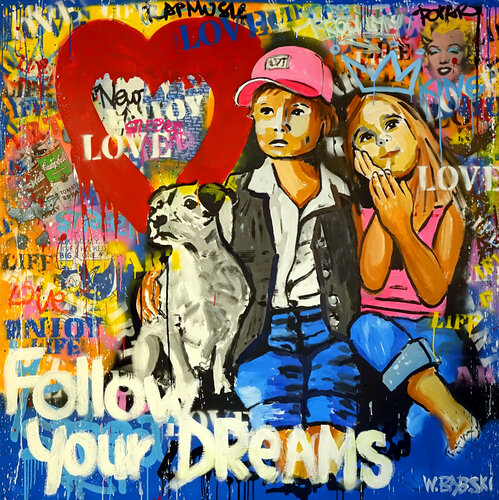 Follow Your Dreams by Wojtek Babski, Painting for Sale on Select