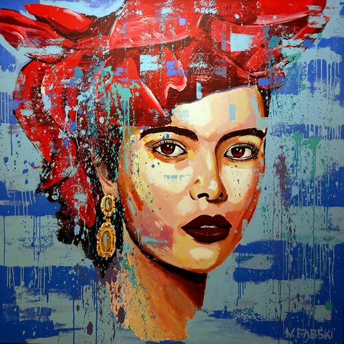 Face 55 by Wojtek Babski, Painting for Sale on Select