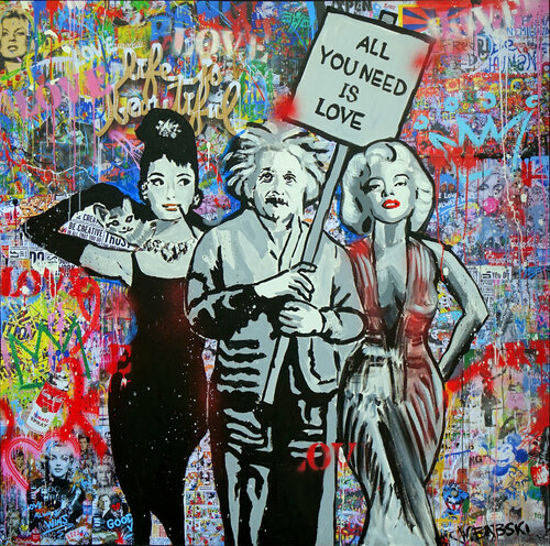 All You Need Is Love by Wojtek Babski, Painting for Sale on Select