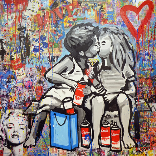 It's Love by Wojtek Babski, Painting for Sale on Select