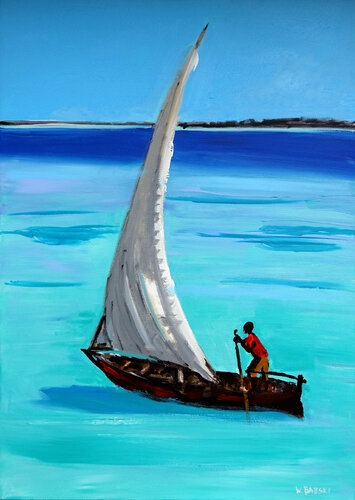 Boat by Wojtek Babski, Painting for Sale on Select