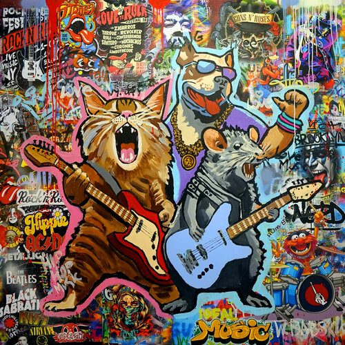 Let the Music Play by Wojtek Babski, Painting for Sale on Select