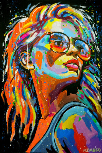 Girl with Sunglasses 2 by Wojtek Babski, Painting for Sale on Select