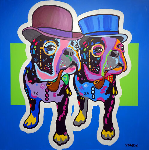 Gentlemen by Wojtek Babski, Painting for Sale on Select