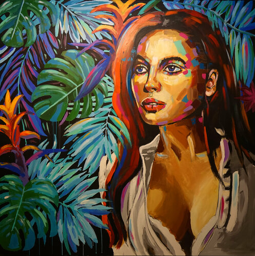 In the Jungle by Wojtek Babski, Painting for Sale on Select