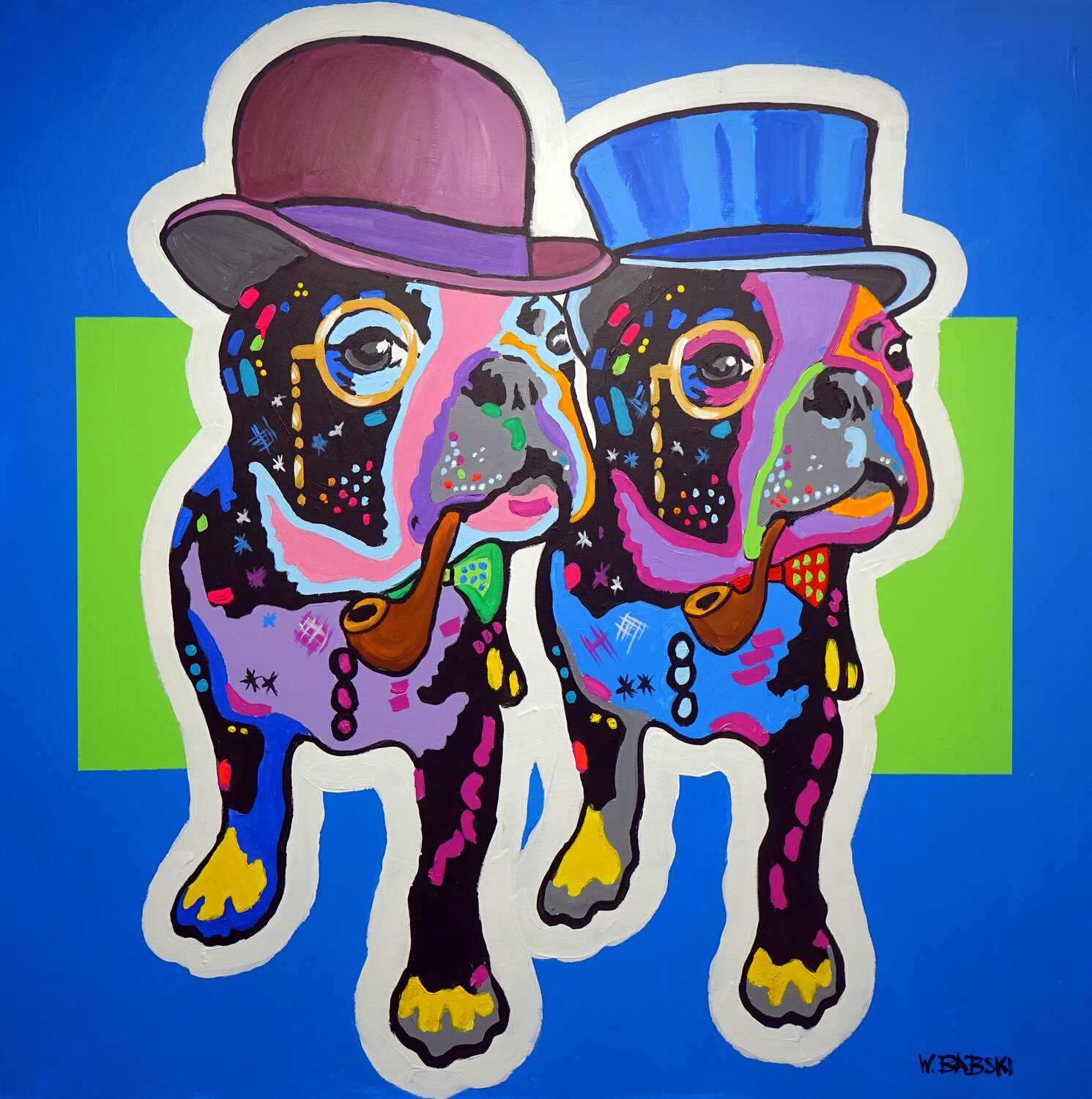 Gentlemen Wojtek Babski Original painting for sale