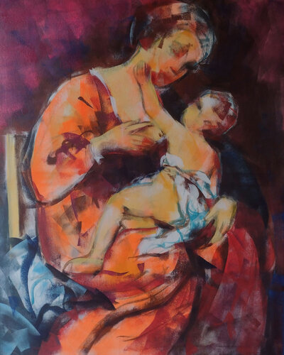 Madonna 01 by Marina Del Pozo, Painting for Sale on Select