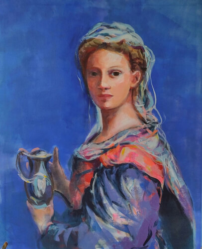 Blue cobalt by Marina Del Pozo, Painting for Sale on Select