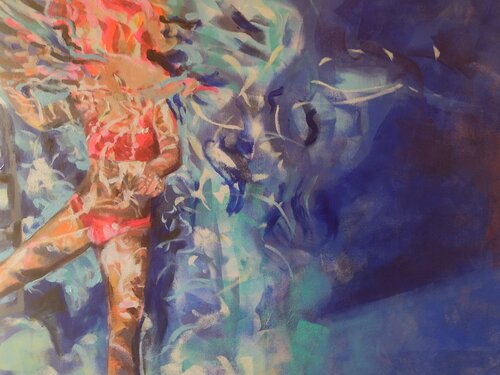 Girl by Marina Del Pozo, Painting for Sale on Select