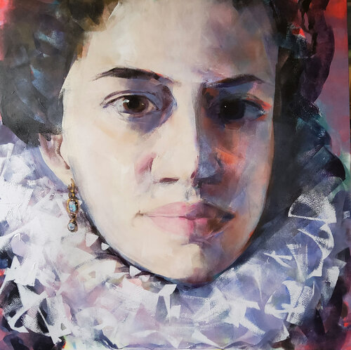 Portrait #11 by Marina Del Pozo, Painting for Sale on Select