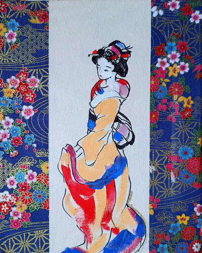 Scroll gheisa 2 von Marina Del Pozo, Malerei kaufen auf Select