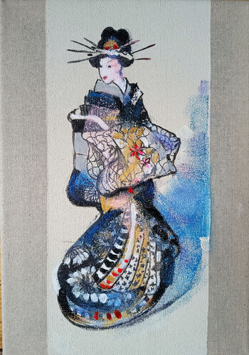 Scroll gheisa 4 von Marina Del Pozo, Malerei kaufen auf Select