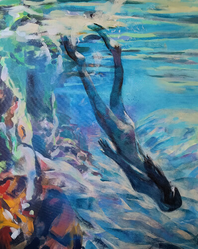 Sirena by Marina Del Pozo, Painting for Sale on Select