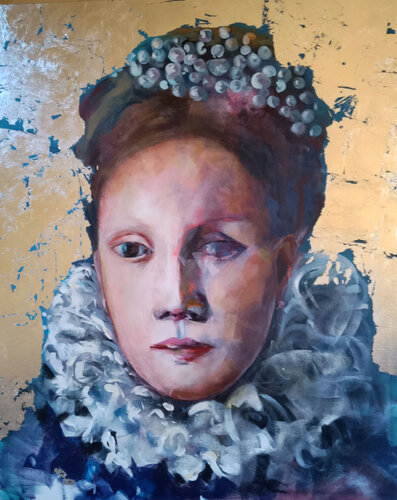 Portrait of a lady#3 by Marina Del Pozo, Painting for Sale on Select