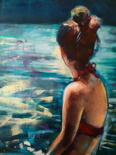 The river by Marina Del Pozo, Painting for Sale on Select