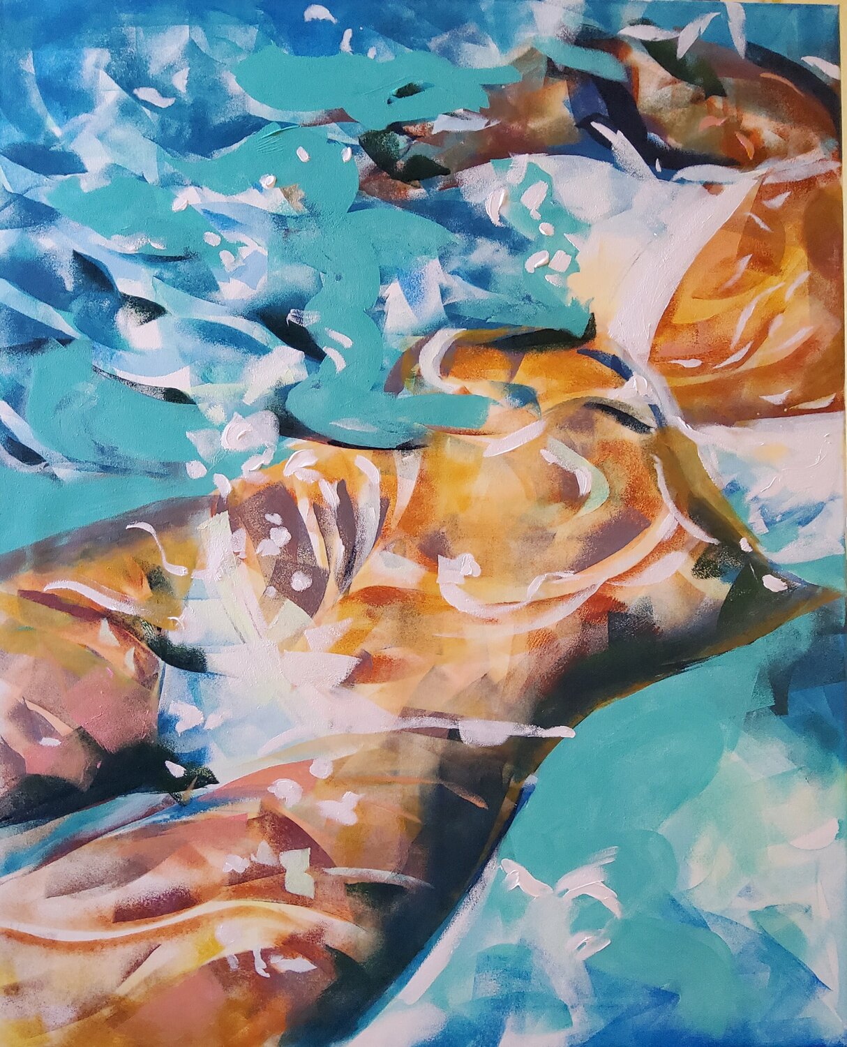 Piscina 5 Marina Del Pozo Original painting for sale
