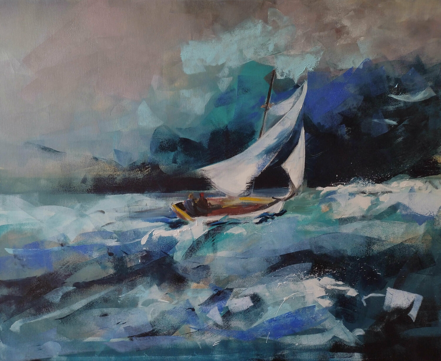 Tormenta Marina Del Pozo Original painting for sale