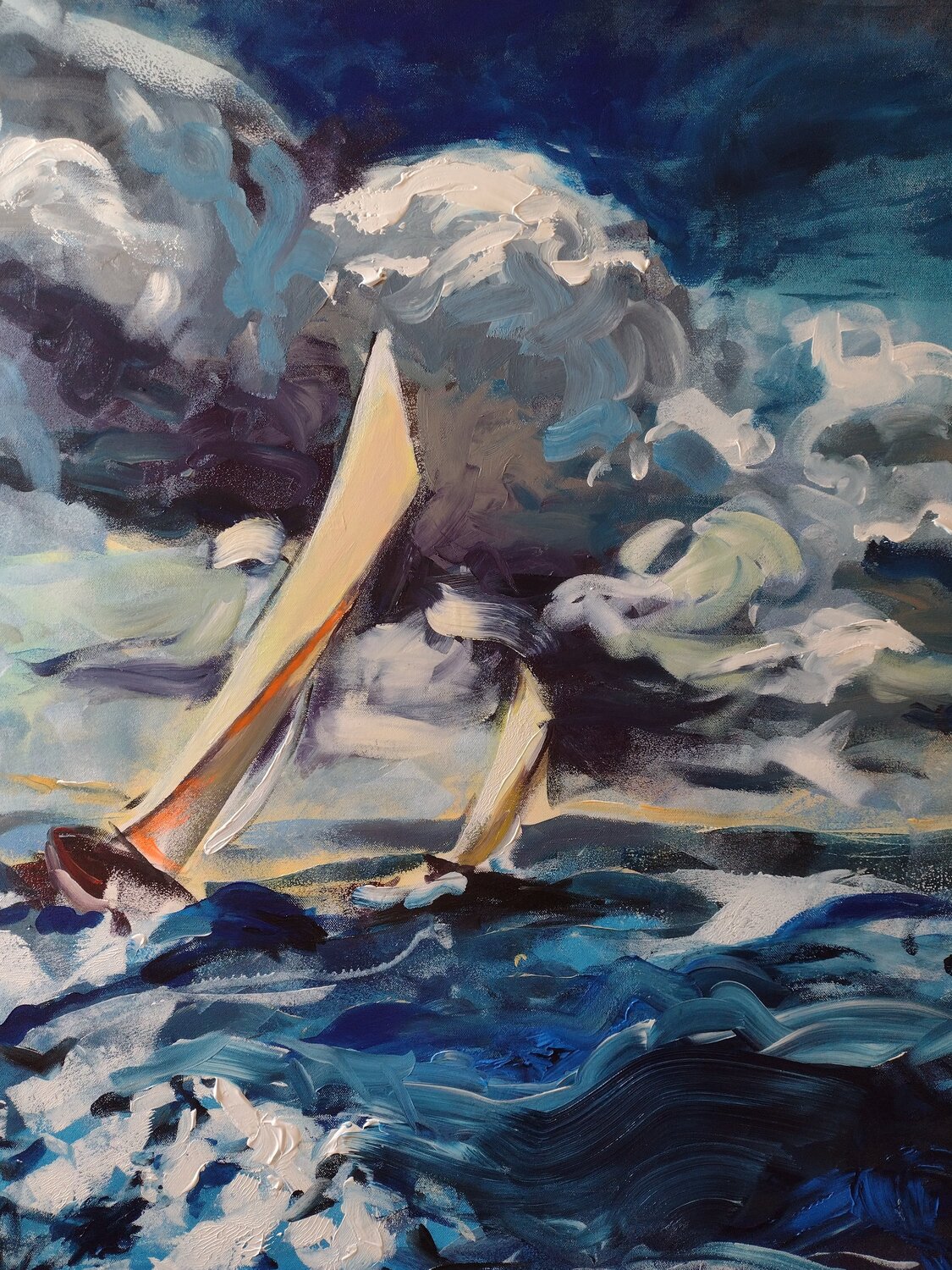 Mar de invierno Marina Del Pozo Original painting for sale