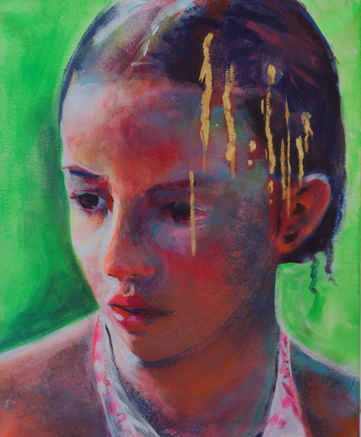 Kintsugi serie Marina Del Pozo Original painting for sale