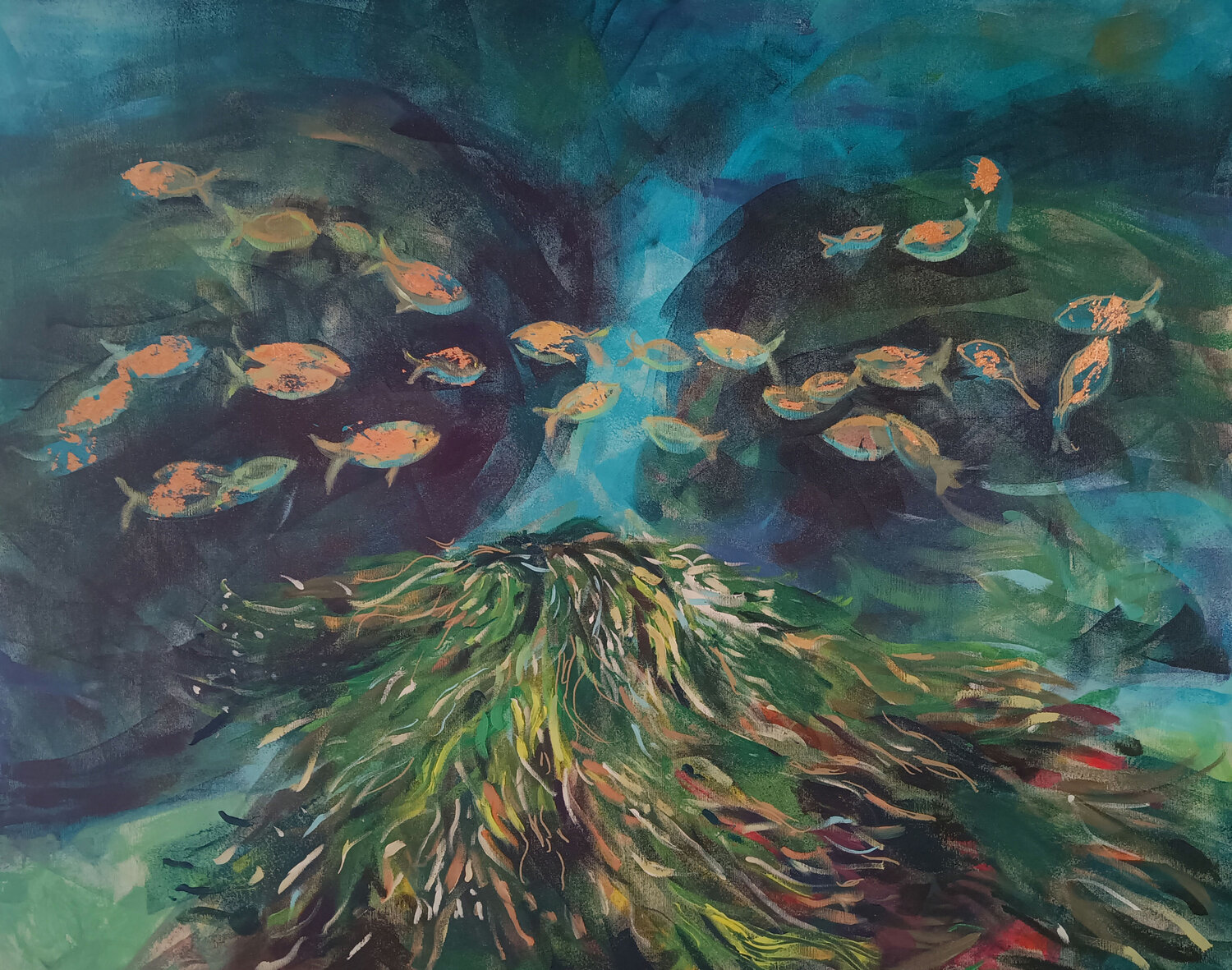 Posidonia Marina Del Pozo Original painting for sale