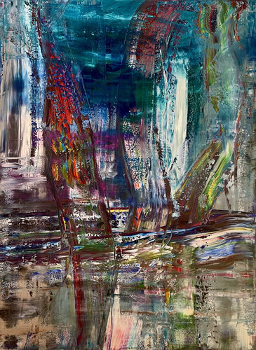 abstract informal no 2096-4 by Robert H N Rich, Painting for Sale on Select
