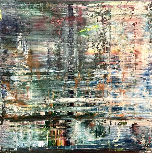 abstract informal 1784-1 by Robert H N Rich, Painting for Sale on Select