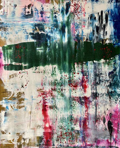 abstract informal 1138-1 by Robert H N Rich, Painting for Sale on Select