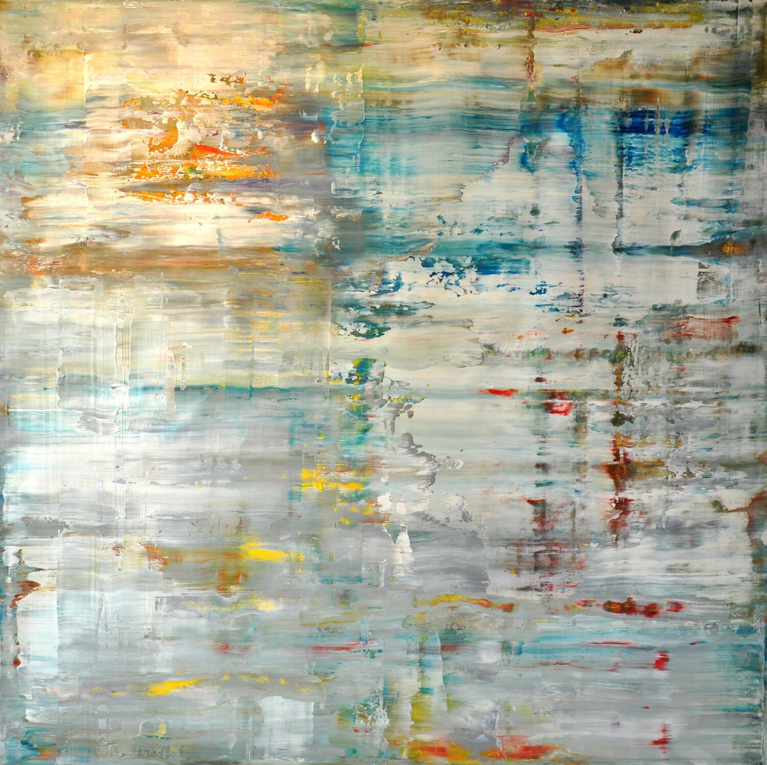 abstract informal reflection no 1877-1 Robert H N Rich Original painting for sale