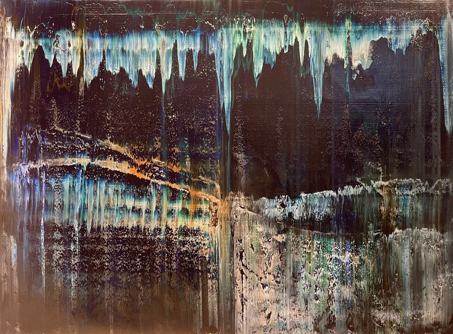 abstract informal no 2101-4 Robert H N Rich Original painting for sale