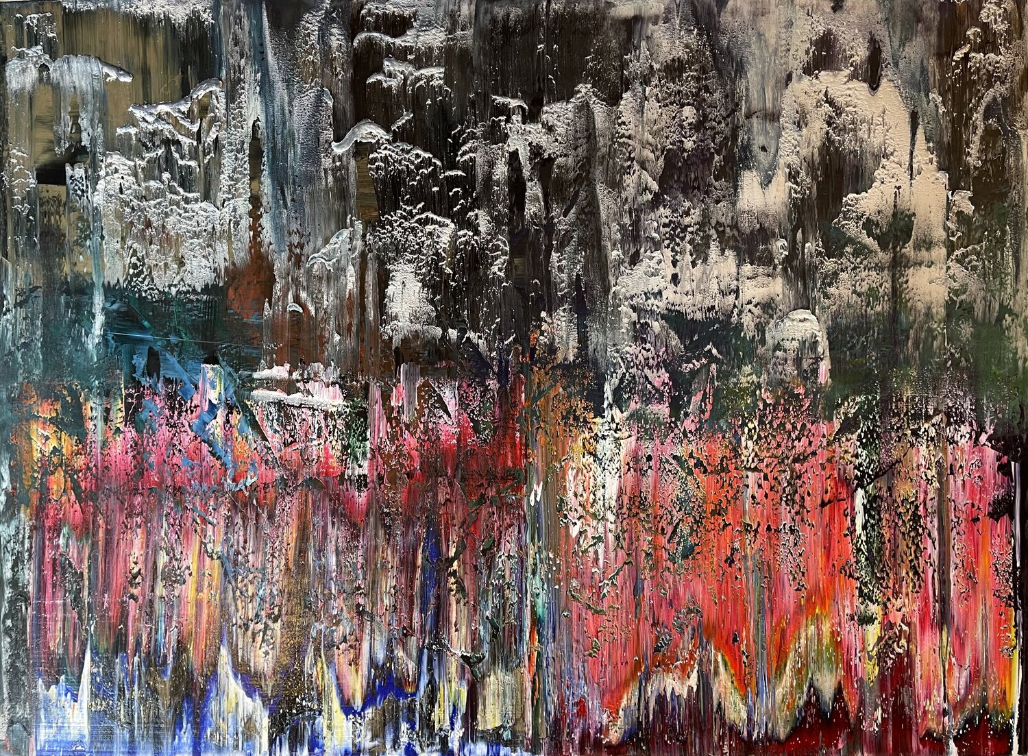 abstract informal no 2101-7 Robert H N Rich Original painting for sale