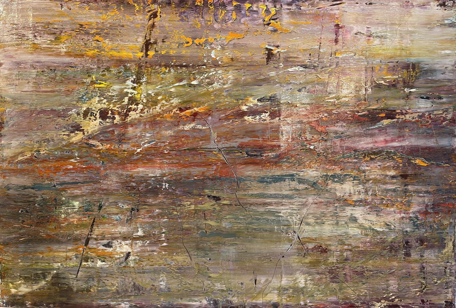 abstract informal no 2128-1 Robert H N Rich Originalgemälde zu verkaufen