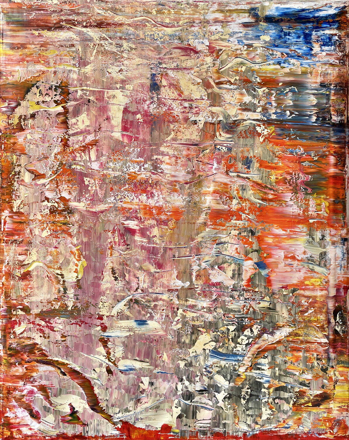 abstract informal 661-1 Robert H N Rich Original painting for sale
