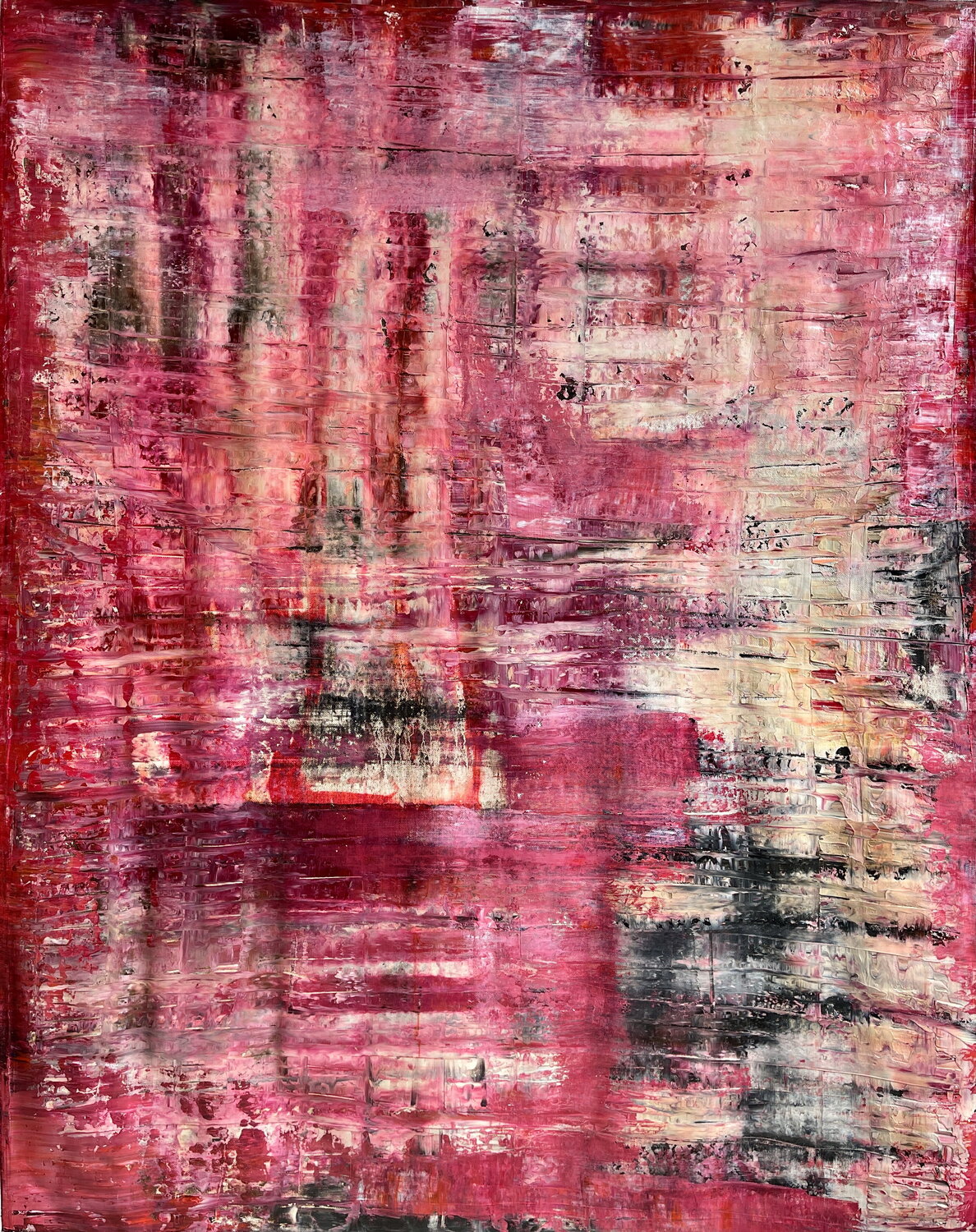 abstract informal 983-1 Robert H N Rich Original painting for sale