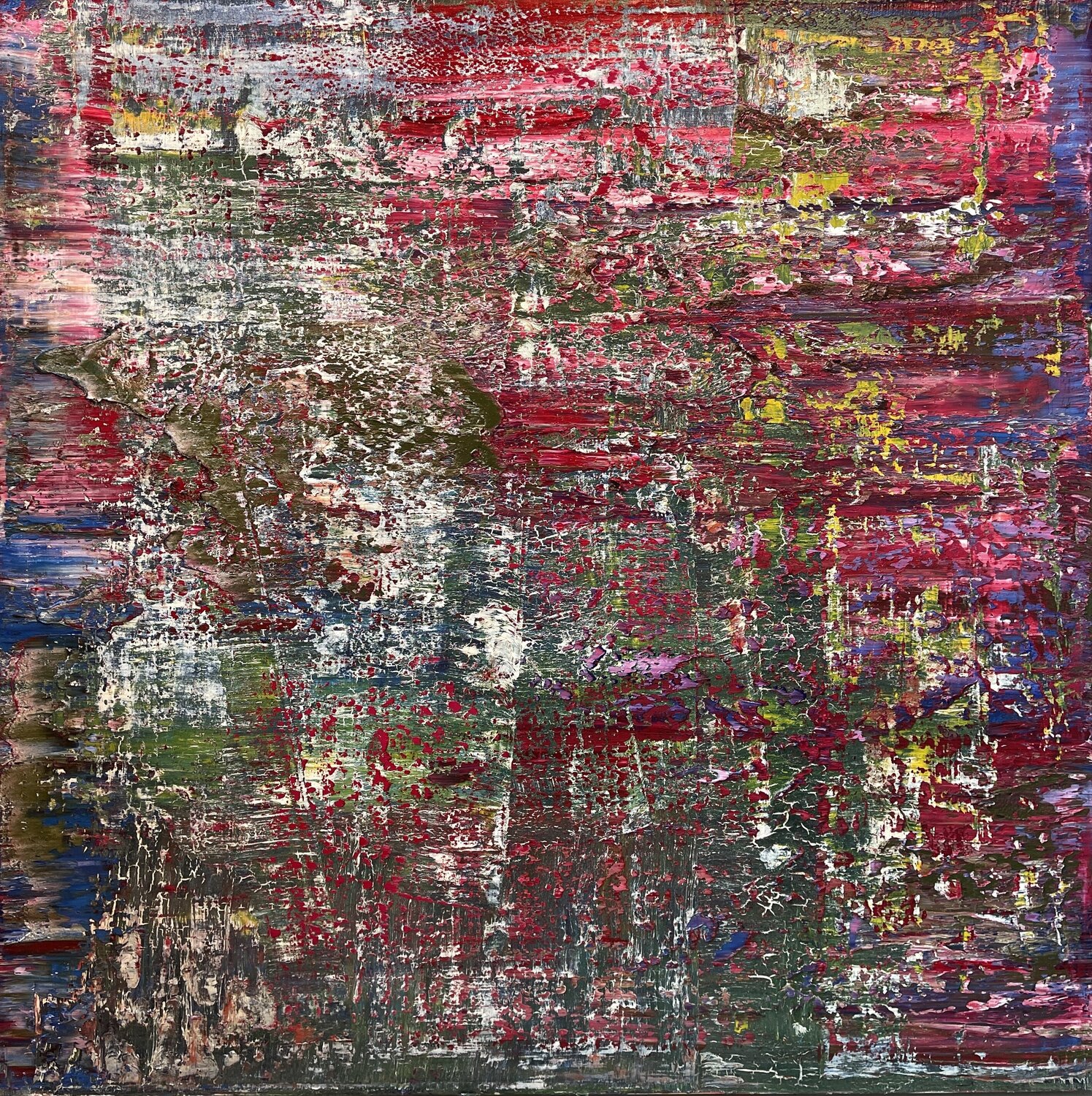 abstract informal 2114-5 Robert H N Rich Original painting for sale