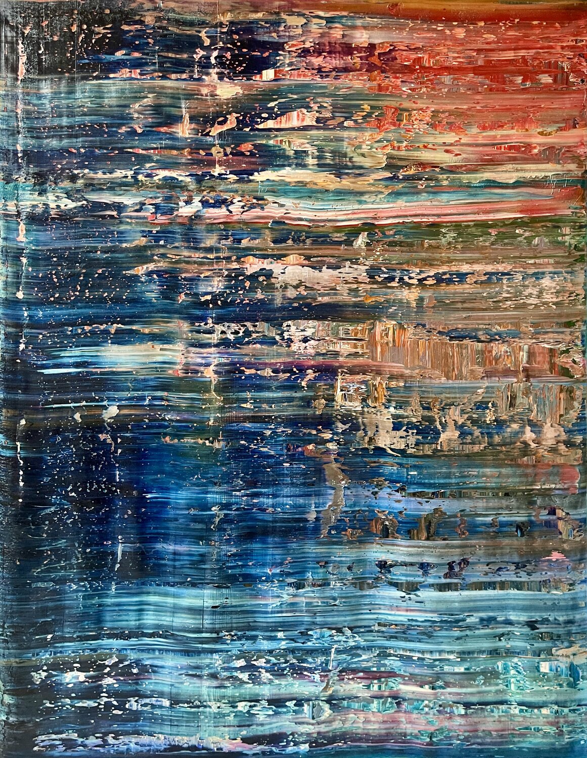 abstract informal 661-1 Robert H N Rich Originalgemälde zu verkaufen