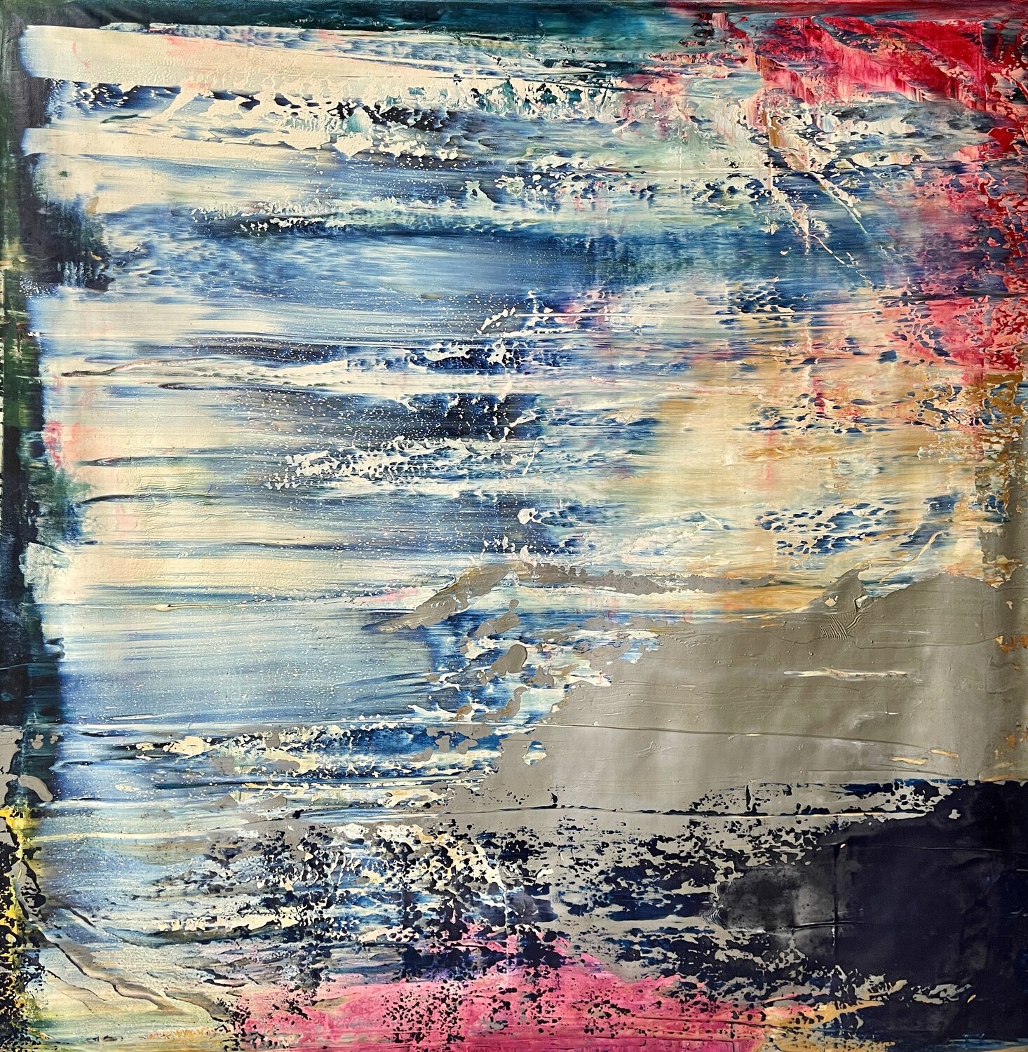 abstract informal 1239-4 Robert H N Rich Originalgemälde zu verkaufen
