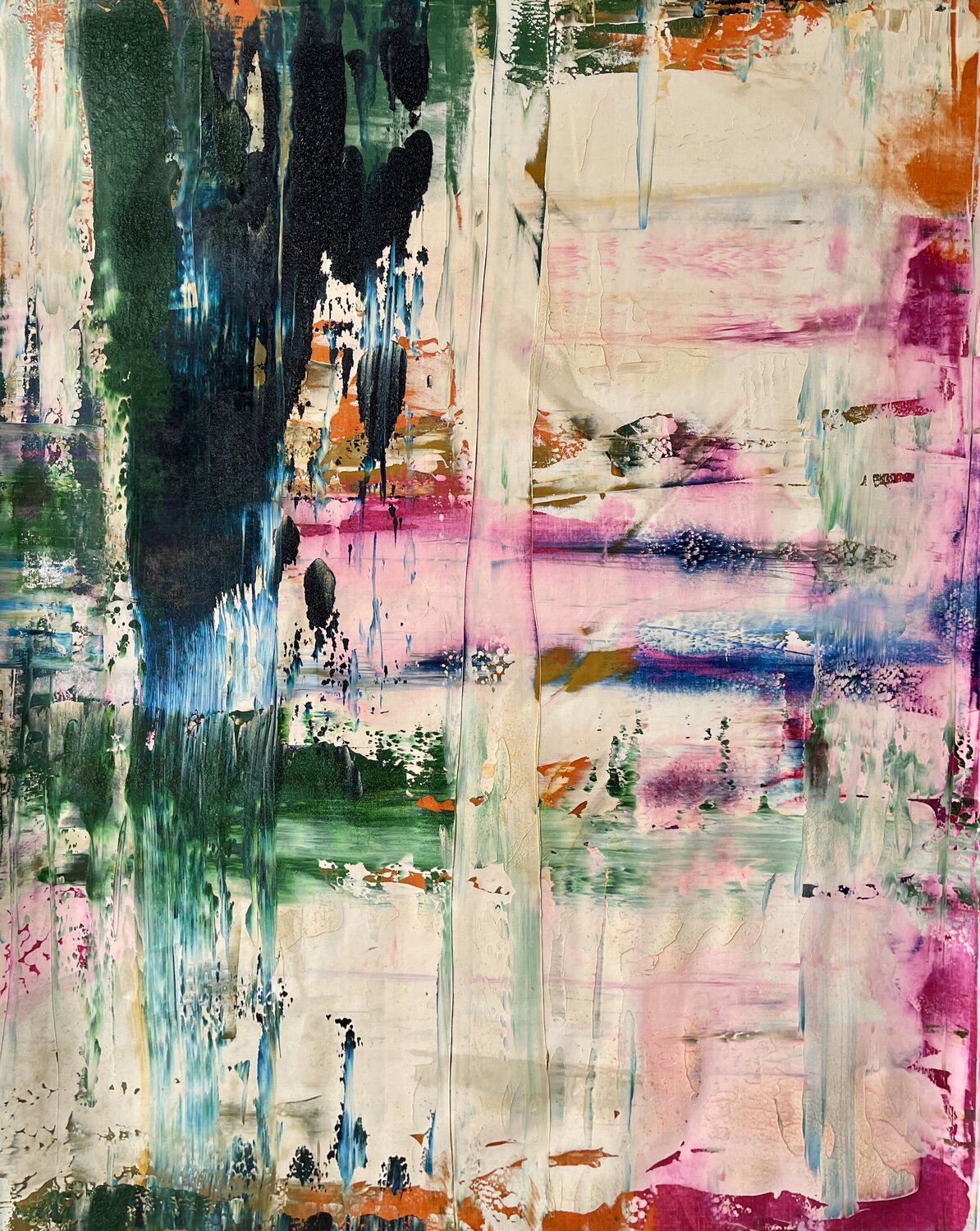 abstract informal 1139-1 Robert H N Rich Original painting for sale