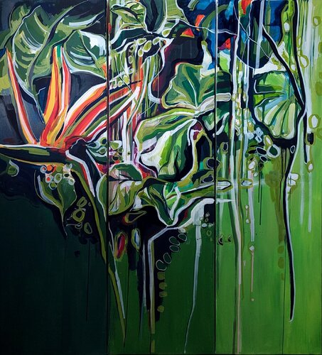 Inner self - triptych by Gabriela Holcer, Painting for Sale on Select
