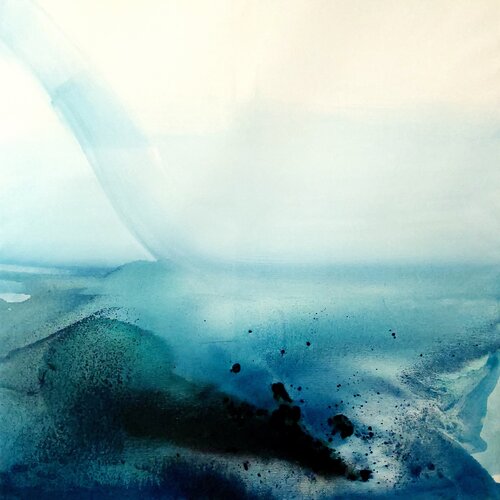 Silence - from the • BLUE • series by Gabriela Holcer, Painting for Sale on Select