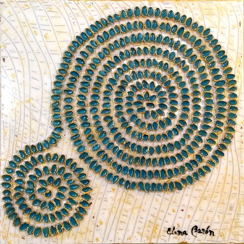 Semillas en espiral 1 by Elena Barón, Painting for Sale on Select