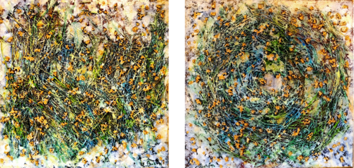 Naturaleleza emergida 7 (díptico) by Elena Barón, Painting for Sale on Select